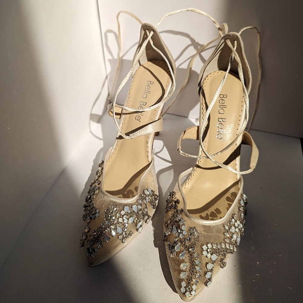 Bella Belle Florence Crystal Embellished Wedding Heels